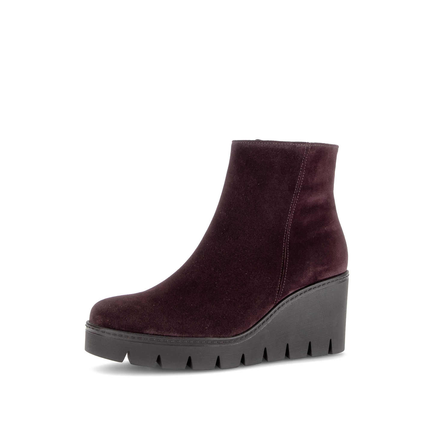 Gabor 8045.01.005 Mulberry Suede Wedge Boots