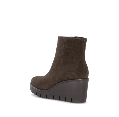 Gabor 8045.01.006 Mocca Brown Suede Wedge Ankle Boots