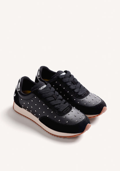 Gioseppo 80657-80657 Black Stud Trainers