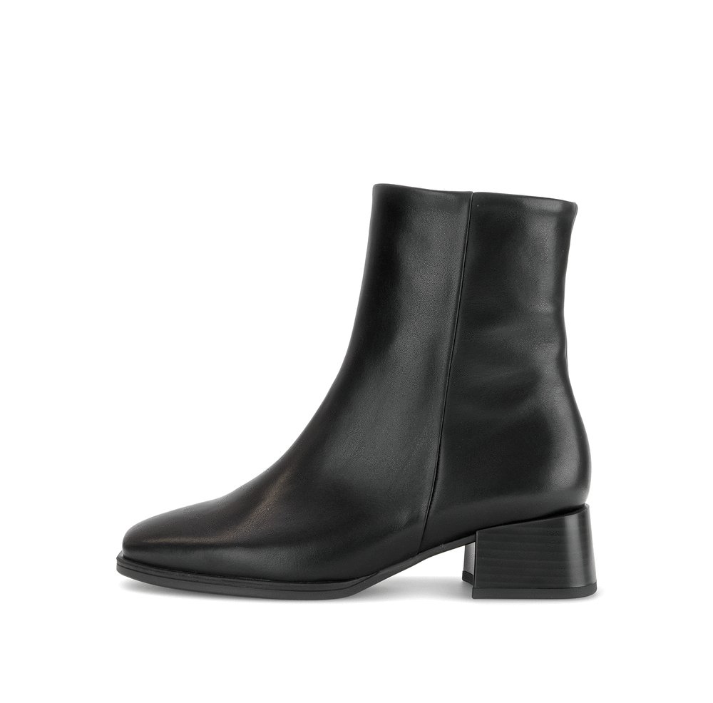 Gabor Comfort 8067.01.001 Black G Fit Block Heel Ankle Boots