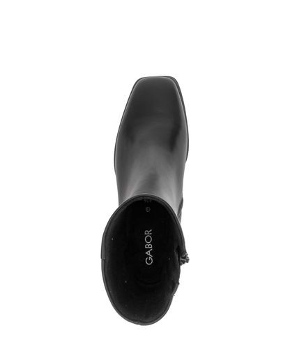 Gabor Comfort 8067.01.001 Black G Fit Block Heel Ankle Boots