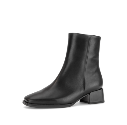 Gabor Comfort 8067.01.001 Black G Fit Block Heel Ankle Boots