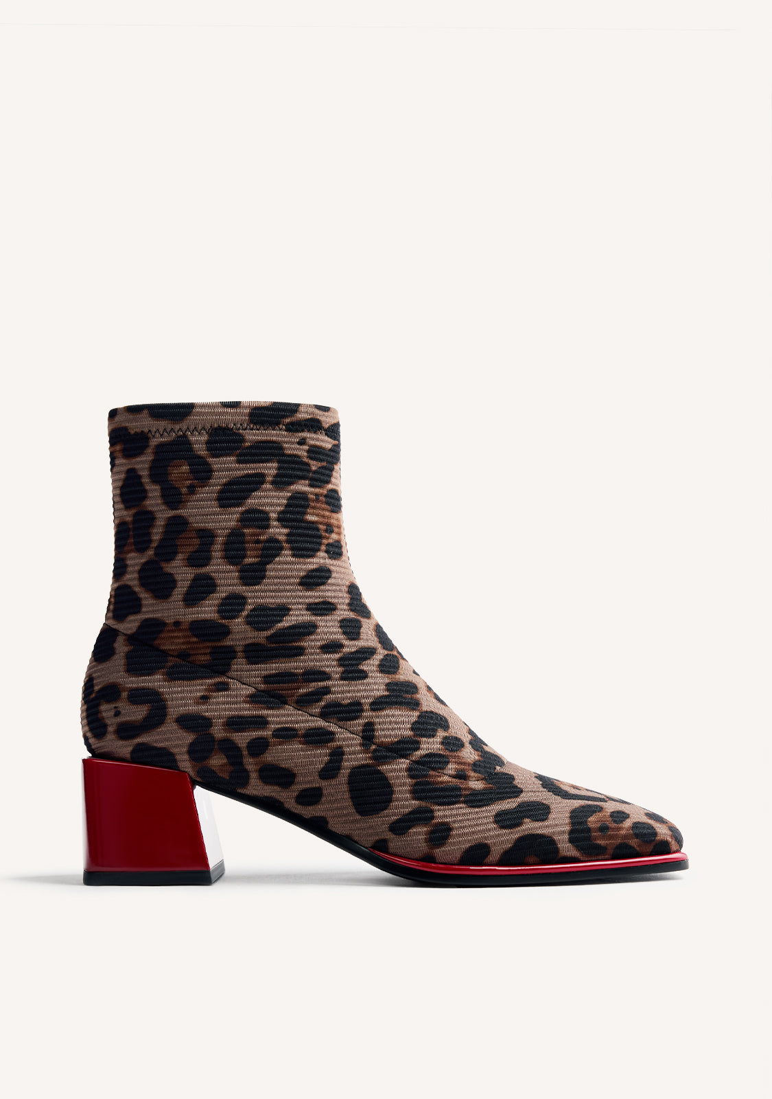 Gioseppo 80683-80683 Leopard Print Ankle Sock Boots