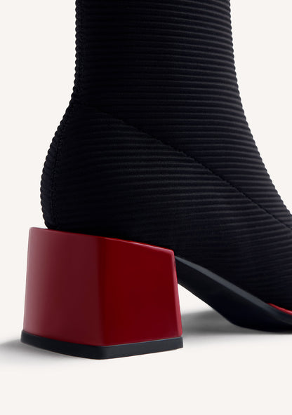 Gioseppo 80683-80683 Black Ankle Sock Boots