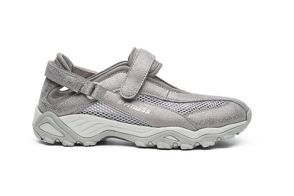 G Comfort 81023 TM Taupe Metallic Mesh Velcro Shoes