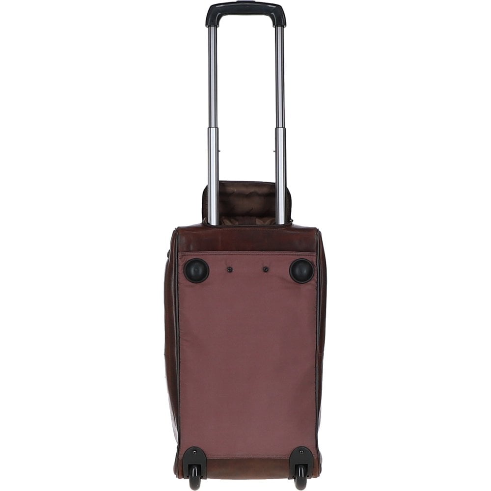 Ashwood Leather 8146 Wheeled Holdall Cow Temponado Brown