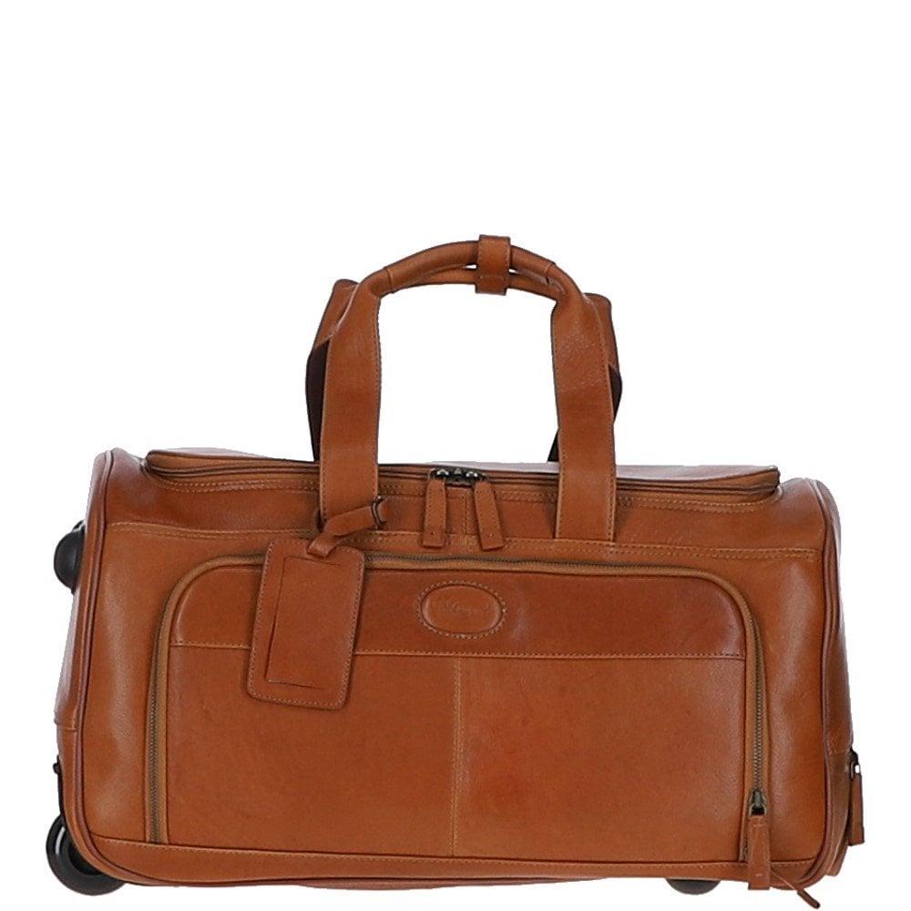 Ashwood Leather 8146 Wheeled Holdall Cow Temponado Tan