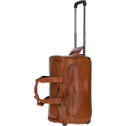 Ashwood Leather 8146 Wheeled Holdall Cow Temponado Tan