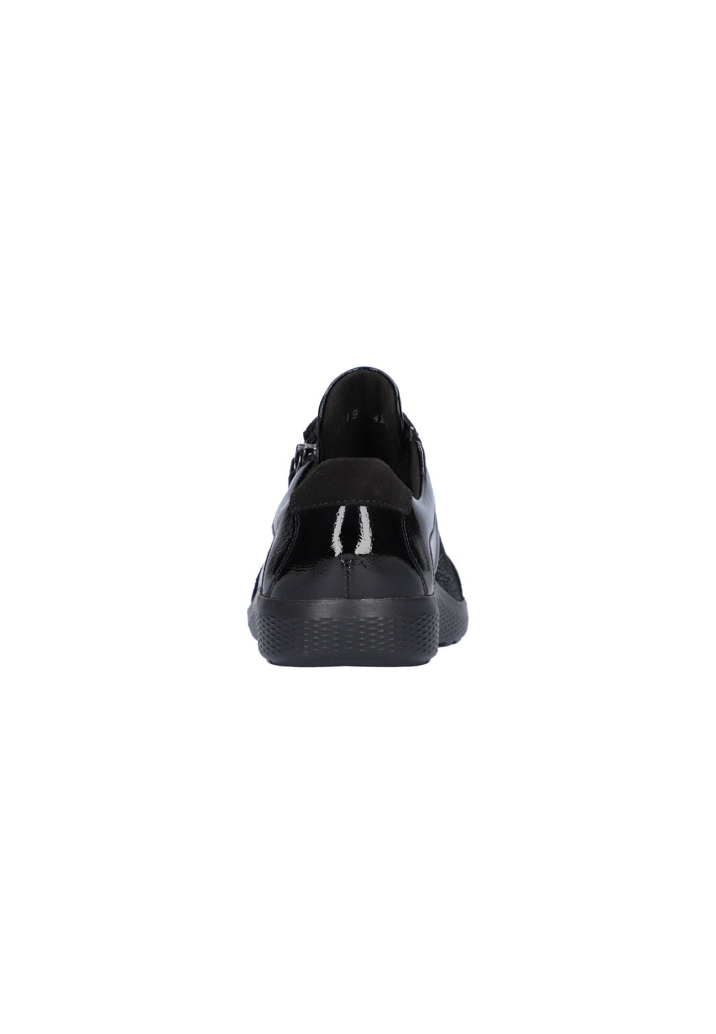 Waldlaufer 815M01 411 001 M Fit Ira Black Patent Lace & Zip Sneakers