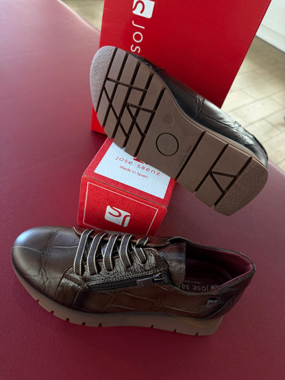 Jose Saenz 2276 Koda Brillo Marron Sneakers
