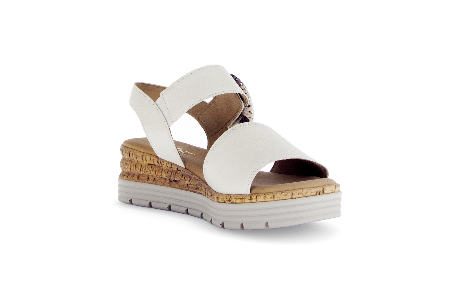 Gabor Comfort 82.706.52 Cream G Fit Slingback Sandals