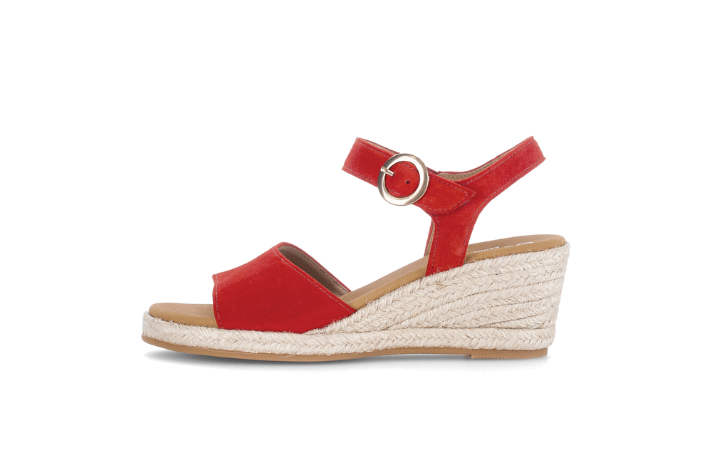 Gabor Comfort 82.710.38 Red G Fit Slingback Sandals