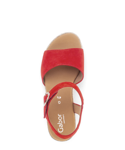 Gabor Comfort 82.710.38 Red G Fit Slingback Sandals