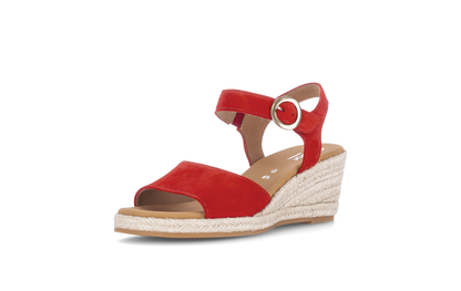 Gabor Comfort 82.710.38 Red G Fit Slingback Sandals