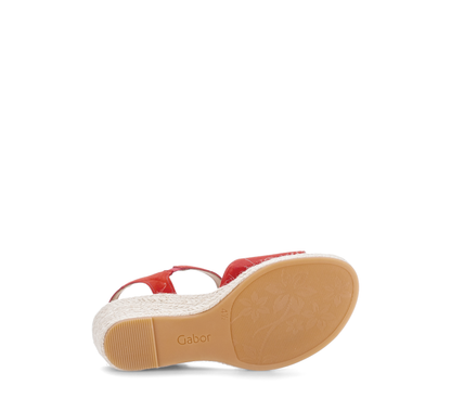 Gabor Comfort 82.710.38 Red G Fit Slingback Sandals