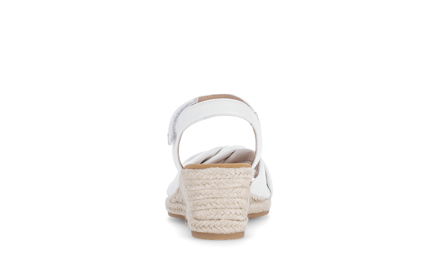 Gabor Comfort 82.712.50 White G Fit Wedge Sandals with Slingback Strap