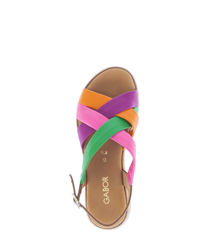 Gabor Comfort 82.743.25 Multicolour G Fit Slingback Sandals