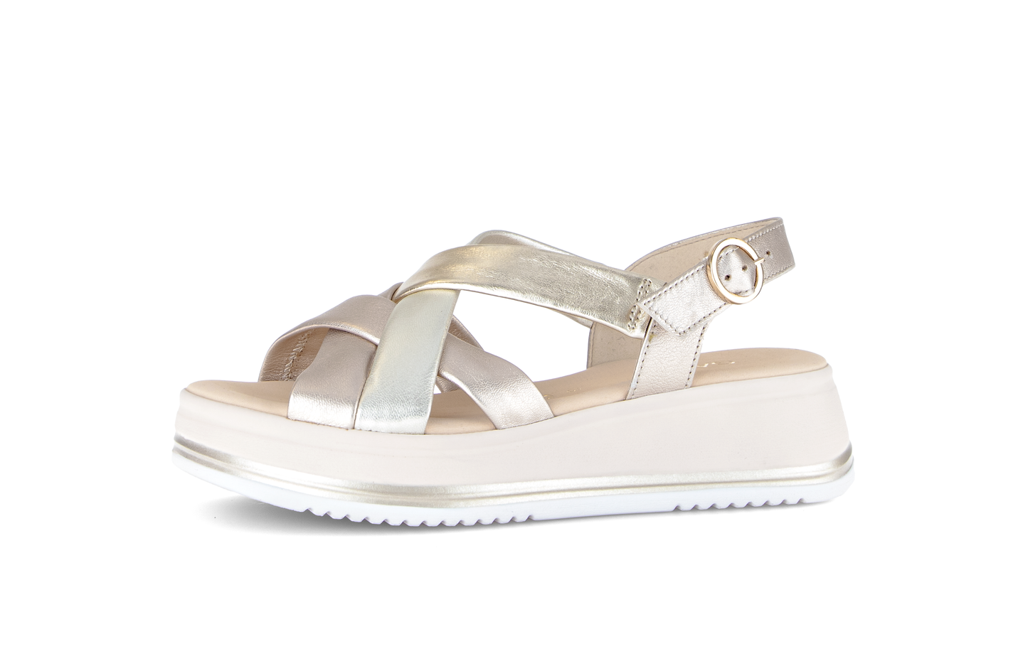 Gabor Comfort 82.743.83 Puder Gold G Fit Slingback Sandals