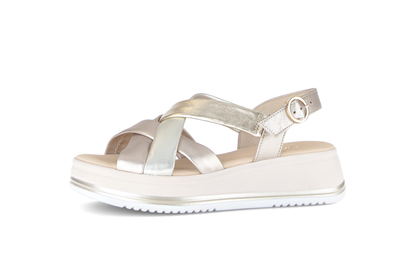 Gabor Comfort 82.743.83 Puder Gold G Fit Slingback Sandals