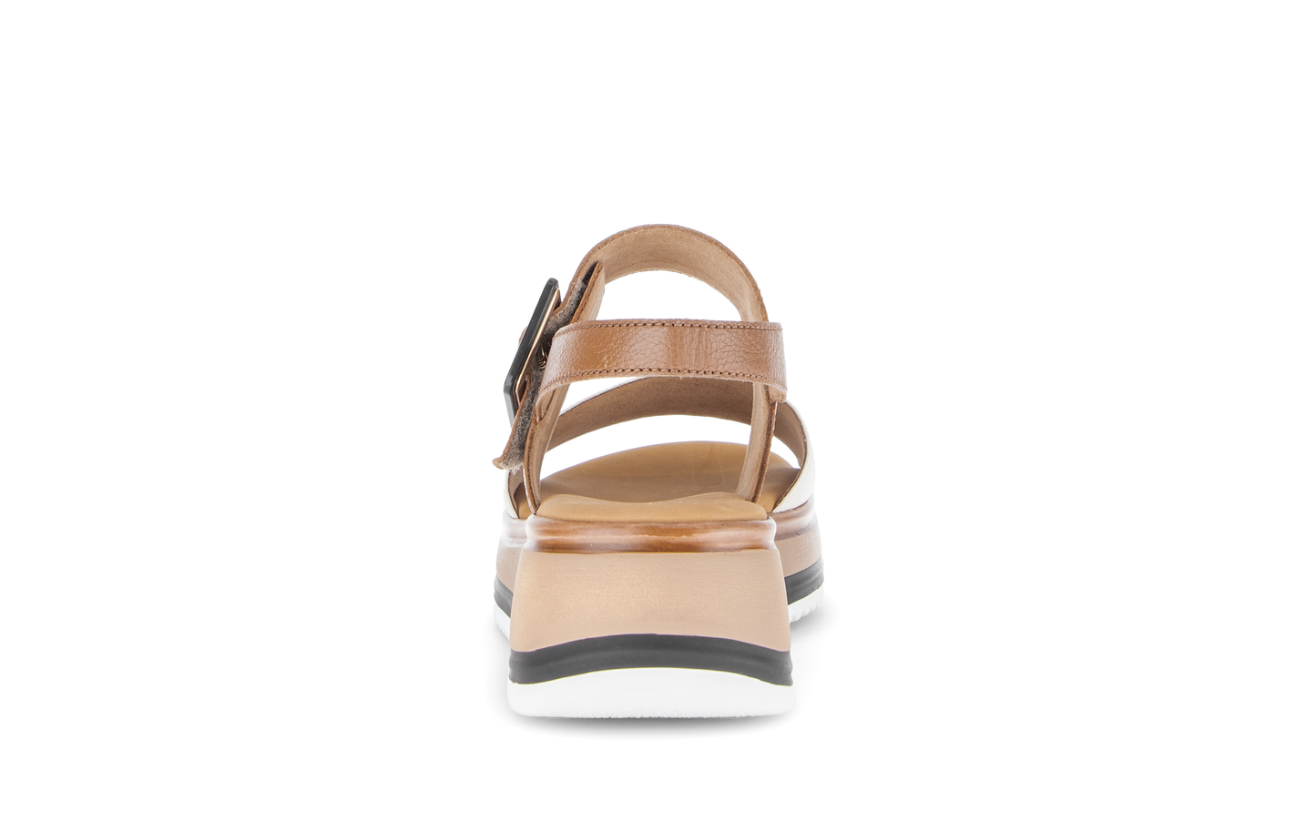 Gabor Comfort 82.744.52 Camel Tan & Cream Combi G Fit Slingback Sandals