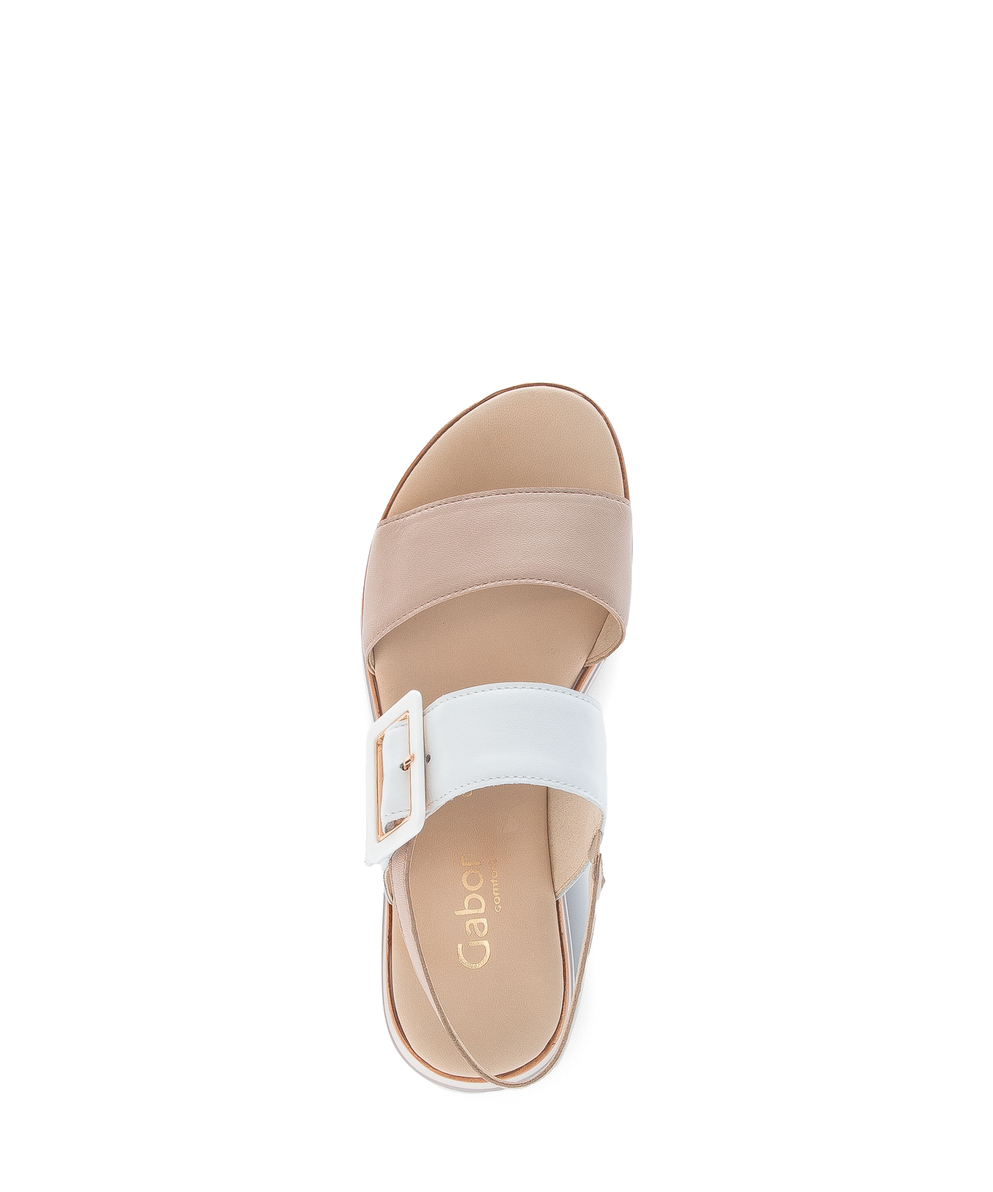 Gabor Comfort 82.744.58 White & Rose Combi G Fit Slingback Sandals