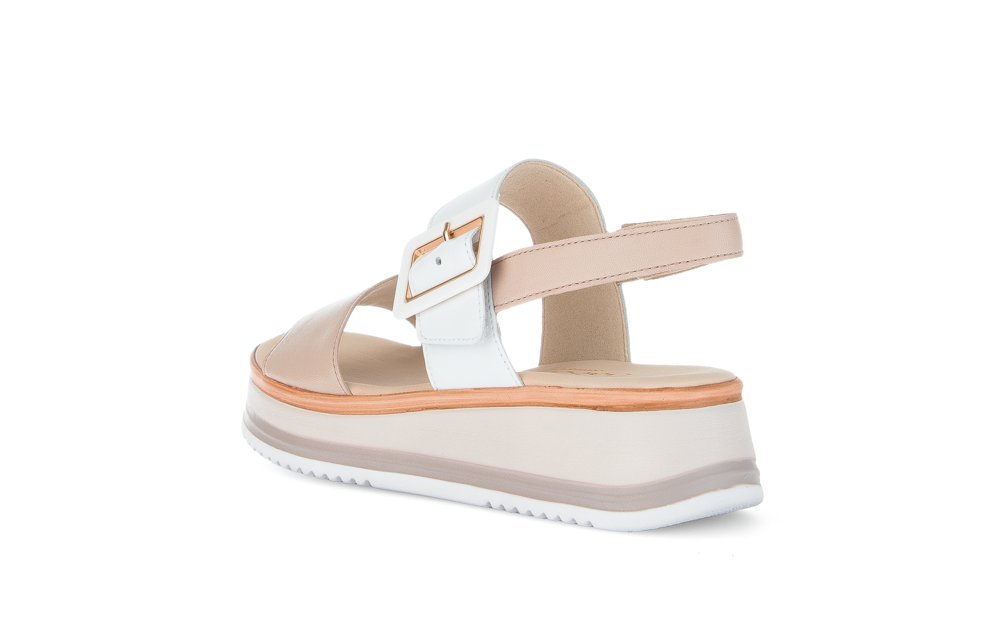 Gabor Comfort 82.744.58 White & Rose Combi G Fit Slingback Sandals