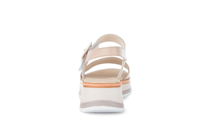 Gabor Comfort 82.744.58 White & Rose Combi G Fit Slingback Sandals