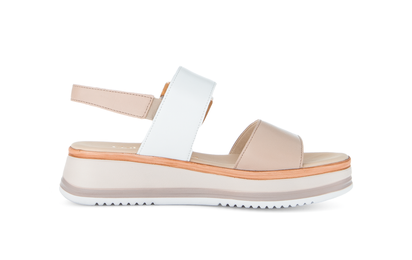 Gabor Comfort 82.744.58 White & Rose Combi G Fit Slingback Sandals
