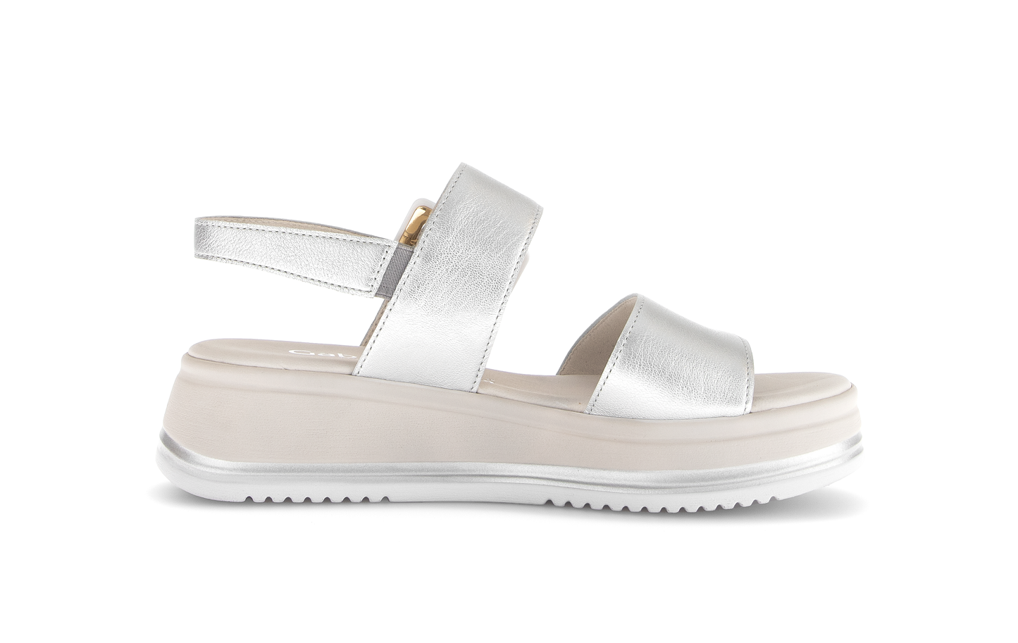 Gabor Comfort 82.744.80 Silver G Fit Slingback Sandals