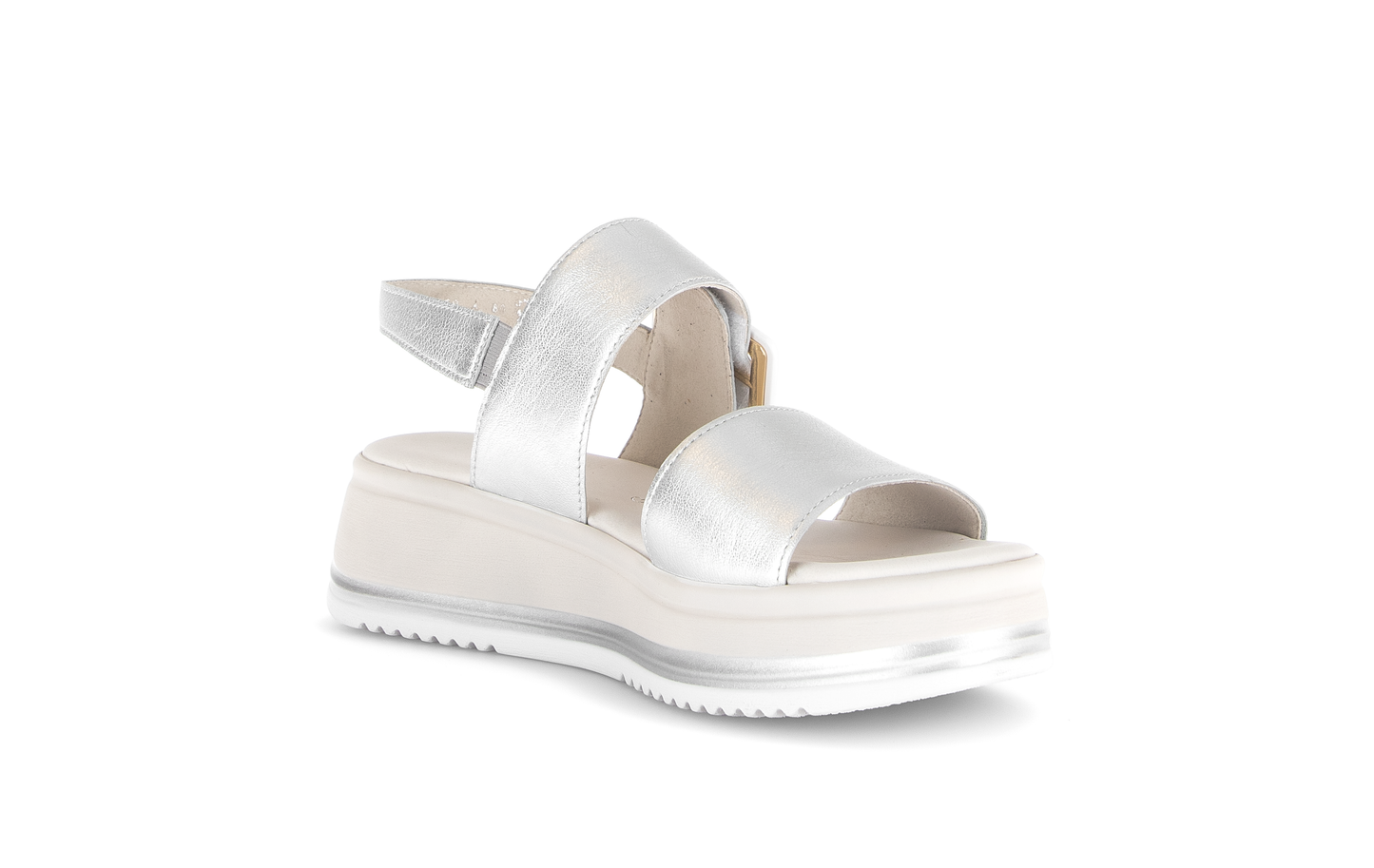 Gabor Comfort 82.744.80 Silver G Fit Slingback Sandals