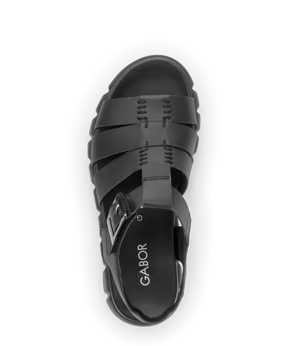 Gabor Comfort 82.894.57 Black G Fit Slingback Sandals