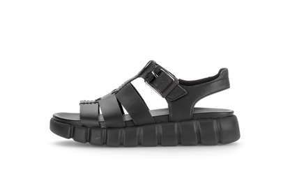 Gabor Comfort 82.894.57 Black G Fit Slingback Sandals