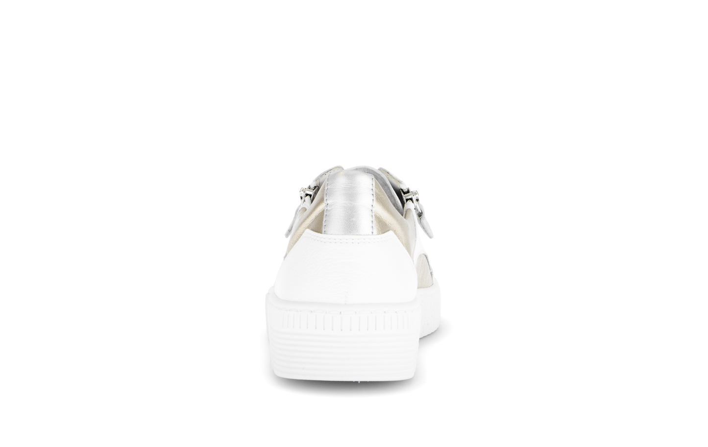 Gabor 83.330.21 White, Silver & Gold F Fit Trainers