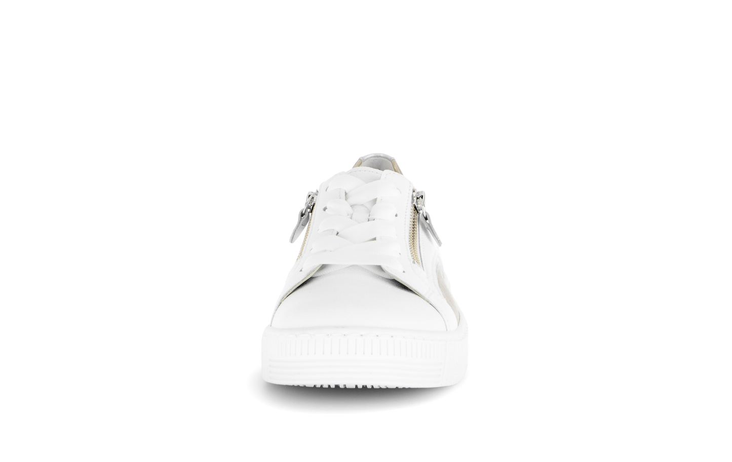 Gabor 83.330.21 White, Silver & Gold F Fit Trainers