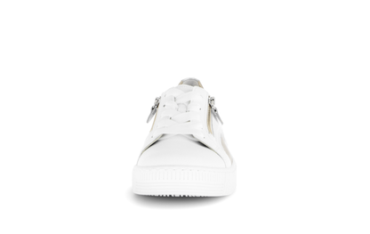 Gabor 83.330.21 White, Silver & Gold F Fit Trainers