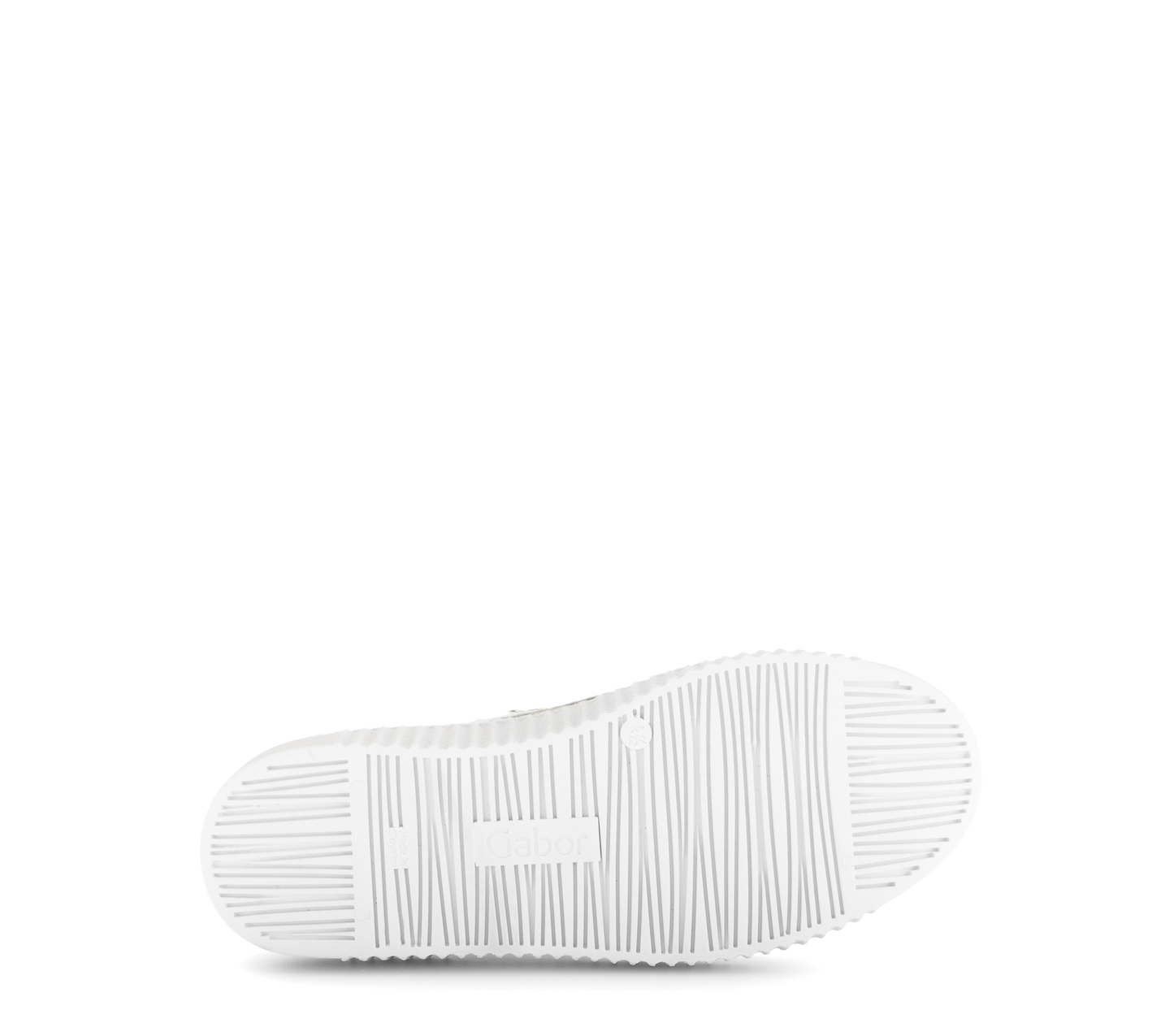 Gabor 83.330.21 White, Silver & Gold F Fit Trainers