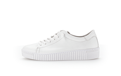 Gabor 83.331.21 White Elastic Lace F Fit Trainers