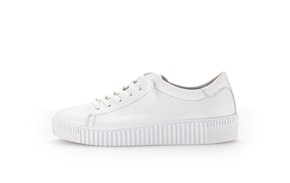 Gabor 83.331.21 White Elastic Lace F Fit Trainers