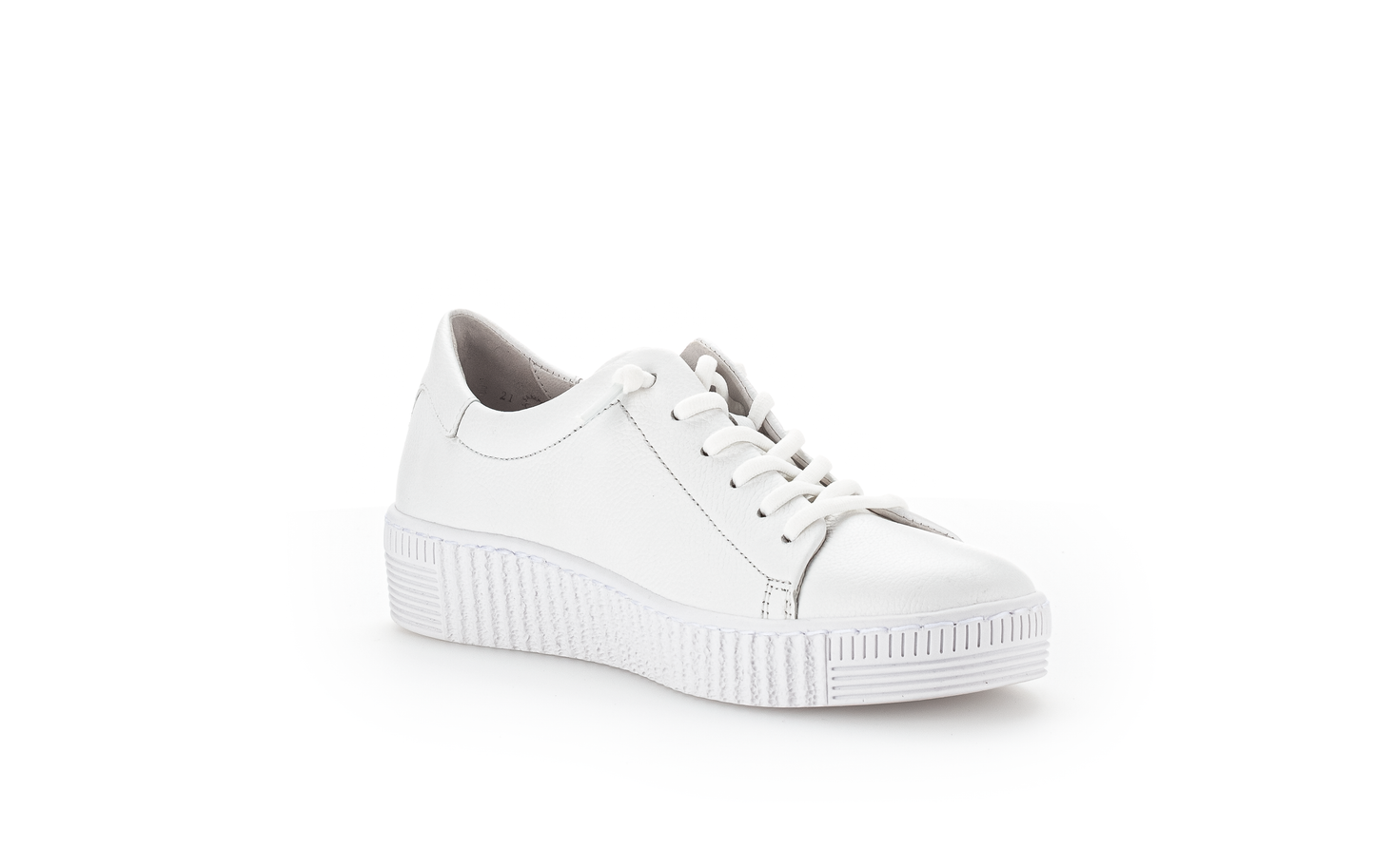 Gabor 83.331.21 White Elastic Lace F Fit Trainers