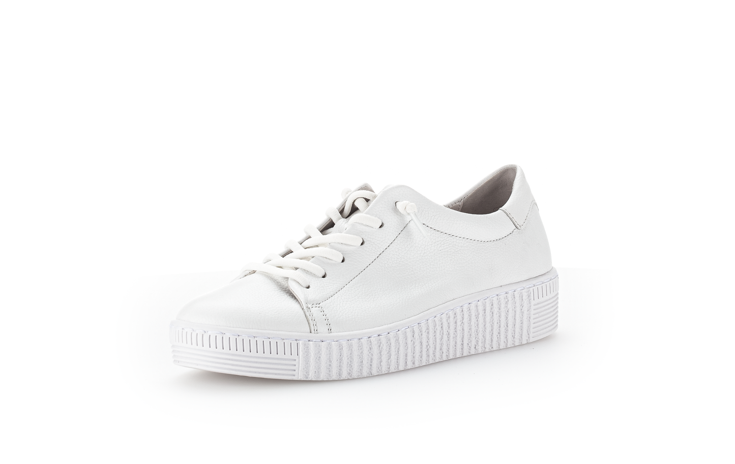 Gabor 83.331.21 White Elastic Lace F Fit Trainers