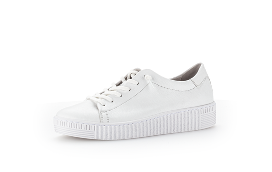 Gabor 83.331.21 White Elastic Lace F Fit Trainers