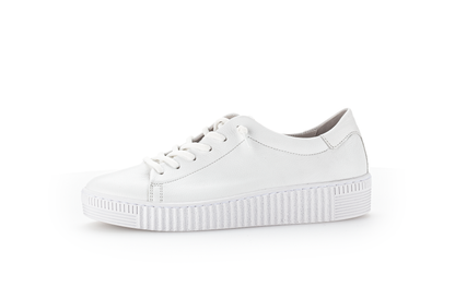 Gabor 83.331.21 White Elastic Lace F Fit Trainers