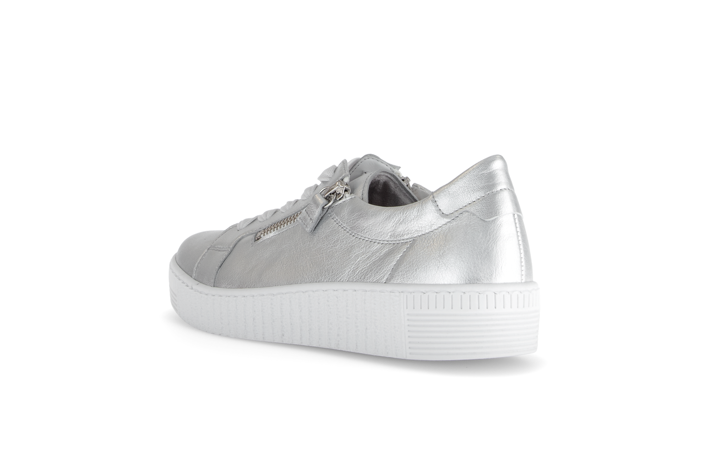 Gabor 83.334.61 Silver F Fit Trainers with Twin Zip