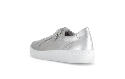 Gabor 83.334.61 Silver F Fit Trainers with Twin Zip
