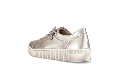 Gabor 83.334.62 Puder Gold F Fit Trainers with Twin Zip