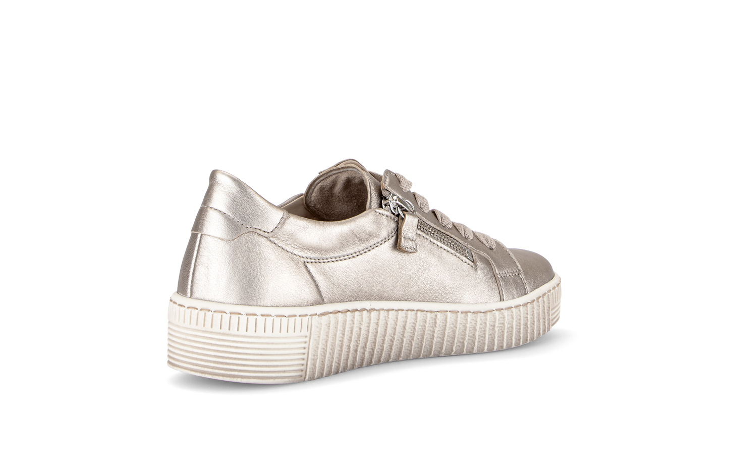 Gabor 83.334.62 Puder Gold F Fit Trainers with Twin Zip