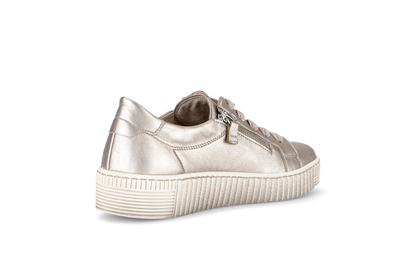 Gabor 83.334.62 Puder Gold F Fit Trainers with Twin Zip