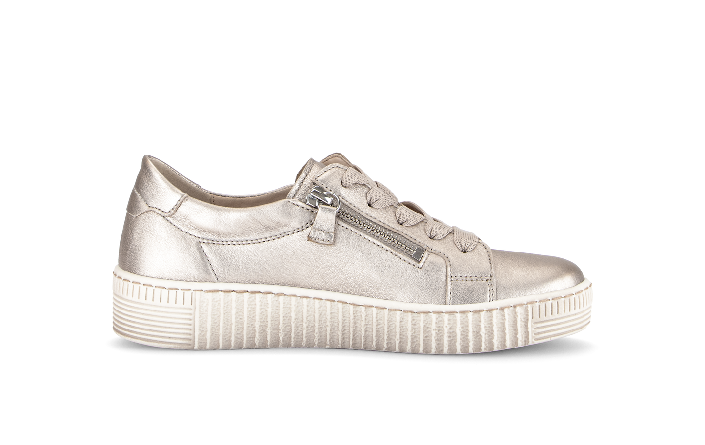 Gabor 83.334.62 Puder Gold F Fit Trainers with Twin Zip