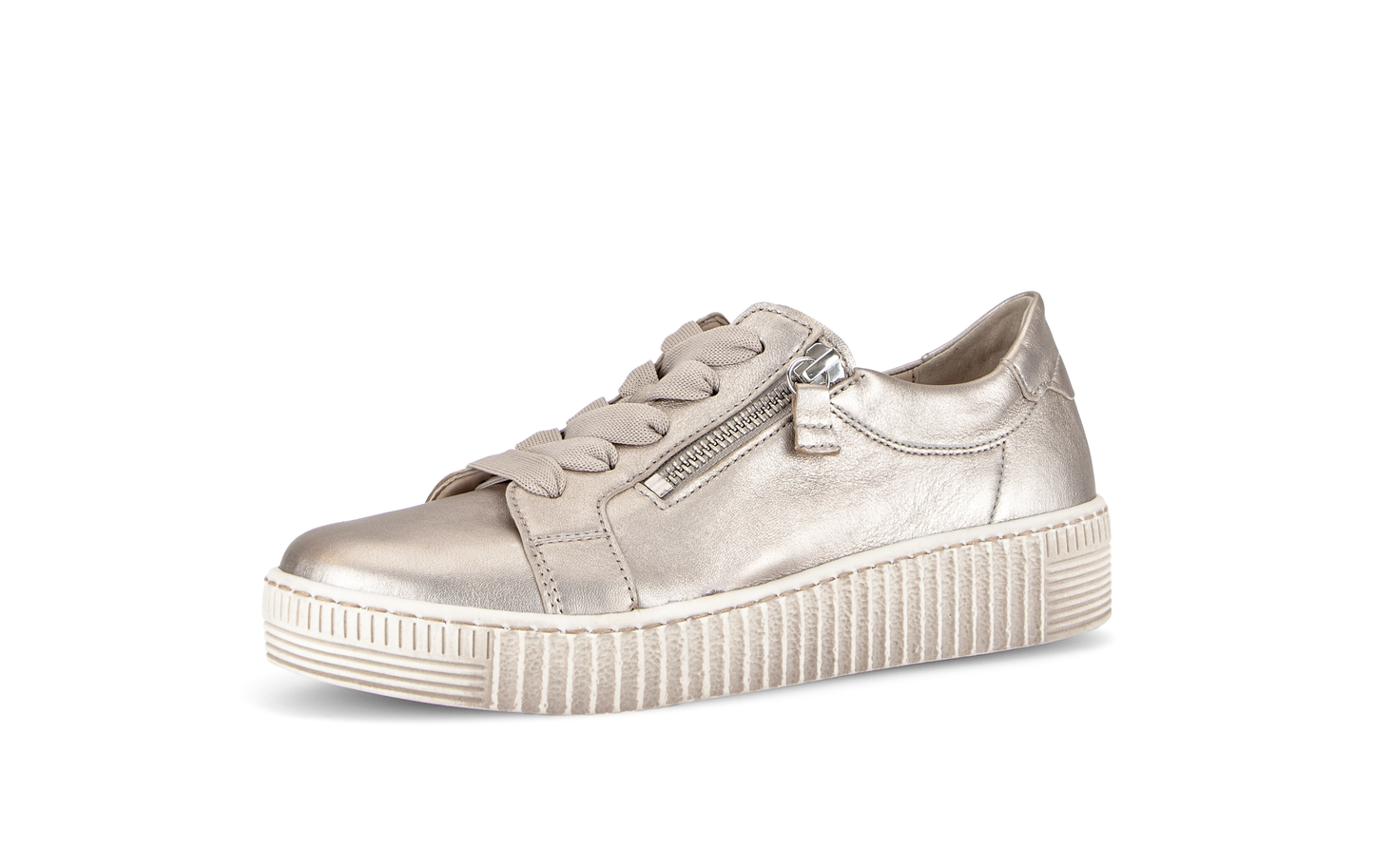 Gabor 83.334.62 Puder Gold F Fit Trainers with Twin Zip