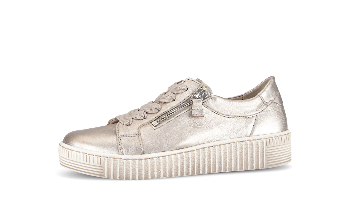 Gabor 83.334.62 Puder Gold F Fit Trainers with Twin Zip